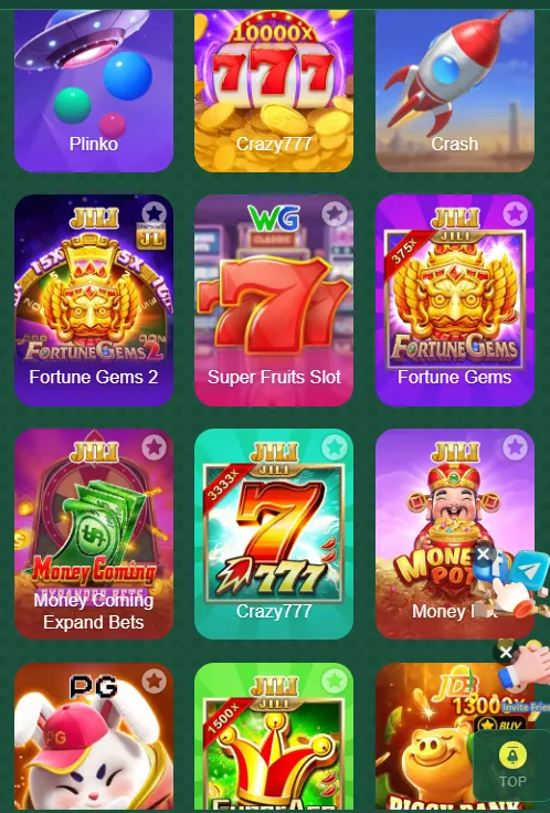 Variety Of Games On 777ad