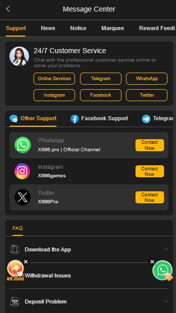 Customer Support 666W