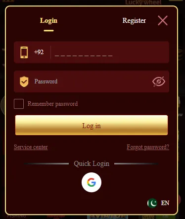 Login page image for Dream 17 game