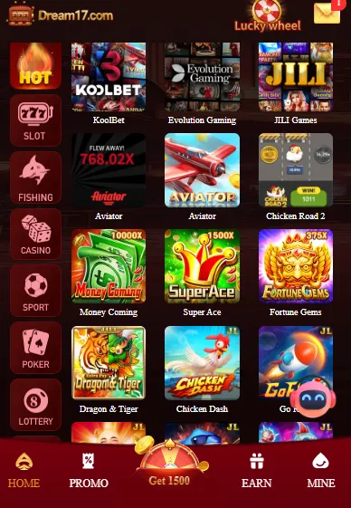 Variety Of Games In Dream17 Game